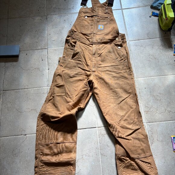 Men's Bib Overall - Relaxed Fit - Duck 30x32 - Picture 3 of 6